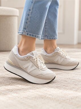 New Balance 515H Platform Womens Size 9.5B Sea Salt White